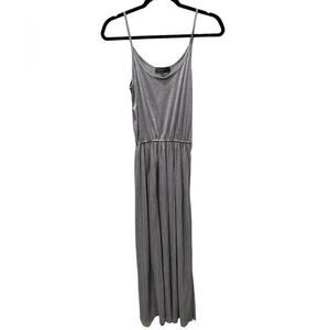 Oak + Fort tank dress gray Pleated skirt size small